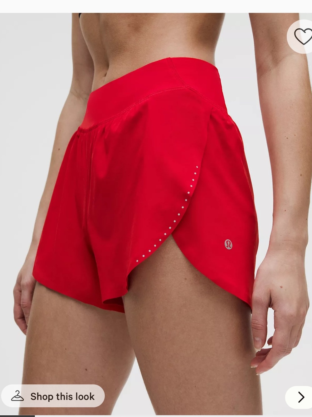 lululemon athletica Red Athletic Shorts